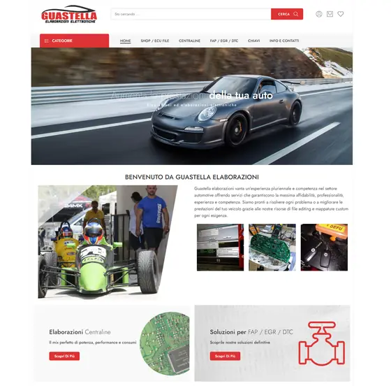 Screenshot del sito web guastellaelaborazioni.it