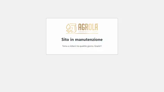 Screenshot del sito web agrola.it