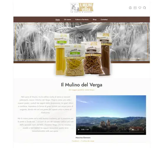 Screenshot del sito web ilmulinodelverga.it