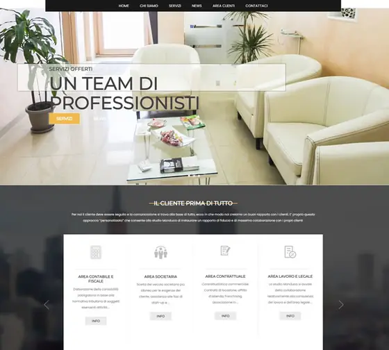 Screenshot del sito web studiomanduca.it