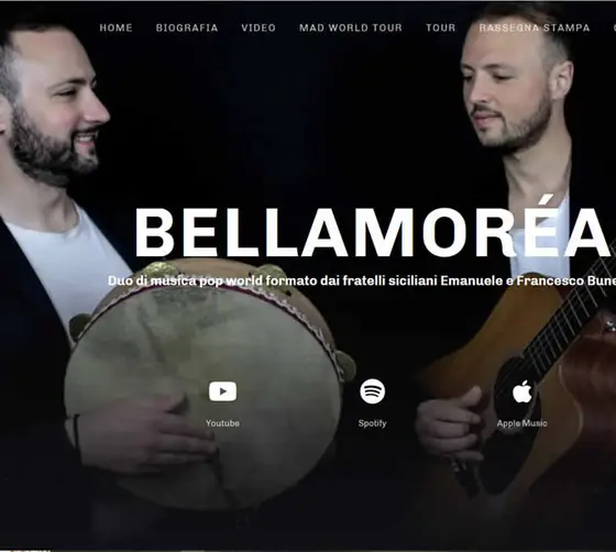 Screenshot del sito web bellamorea.com