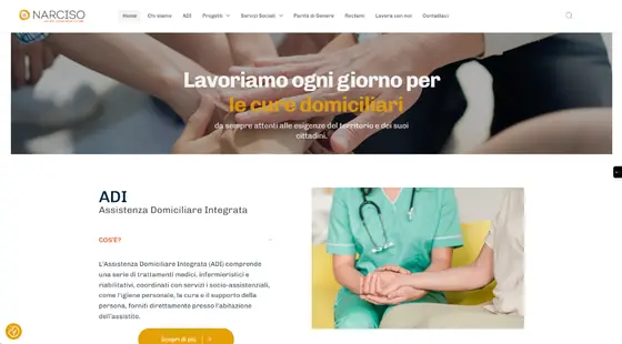 Screenshot del sito web coopnarciso.it