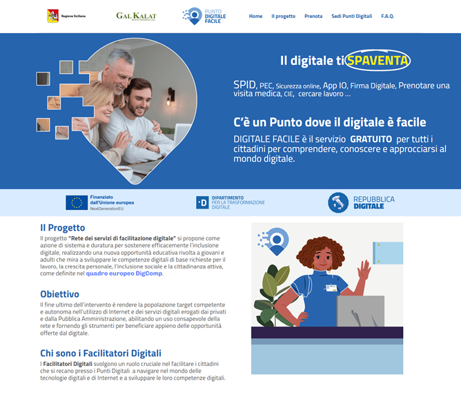 Screenshot di facilitazionedigitale.galkalat.it