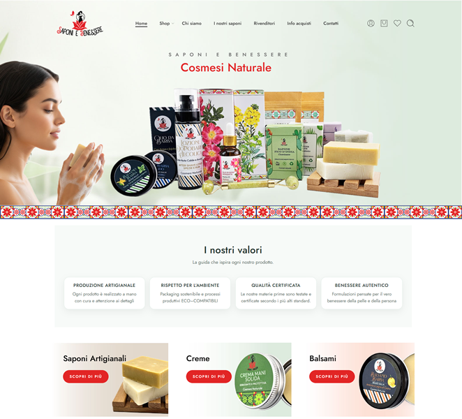 Screenshot di saponiebenessere.it